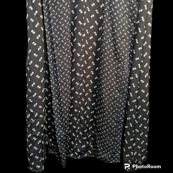 THEORY V-Neck Ruffle Midi Silk Dress Size P NWT - Picture 7 of 12